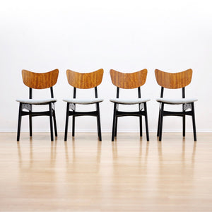 1950S DINING TABLE & BUTTERFLY CHAIRS BY BEAUTILITY FURNITURE