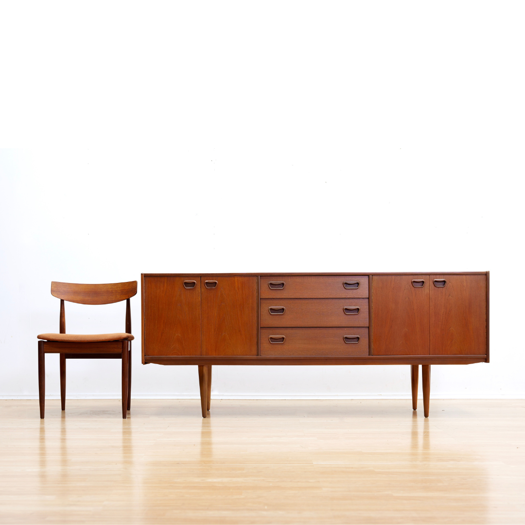 Mid Century 1960s Danish Teak Credenza