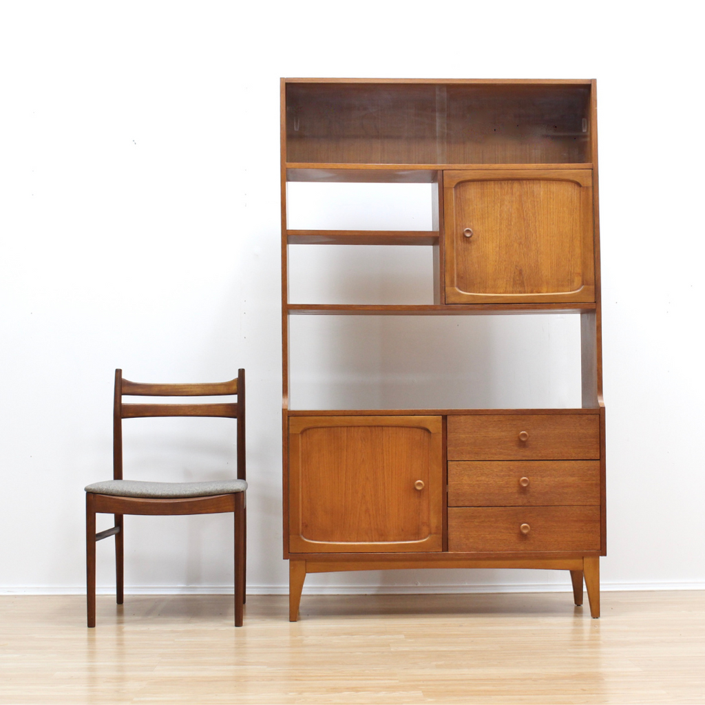 MID CENTURY BOOKCASE ROOM DIVIDER BY STONEHILL FURNITURE