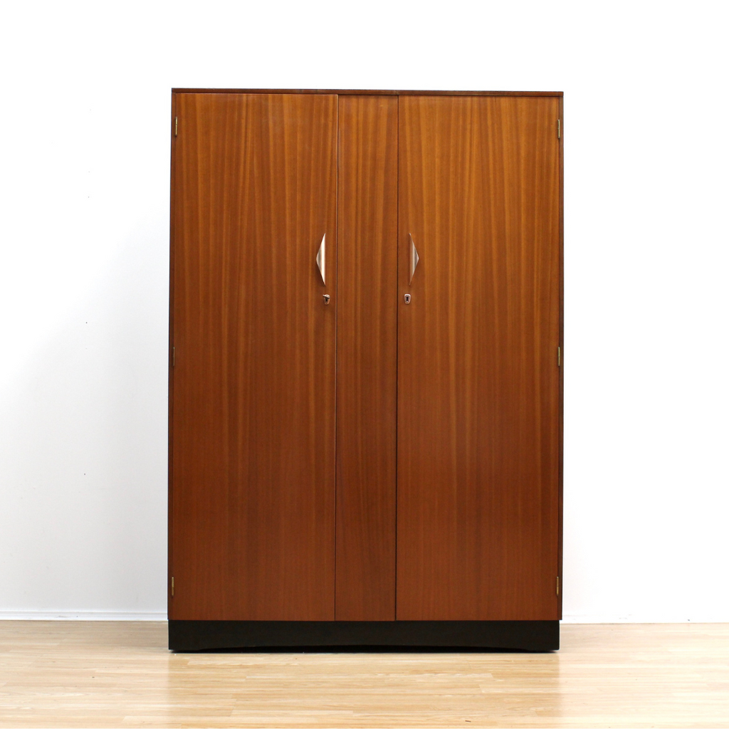 LARGE MID CENTURY ARMOIRE BY HOMEWORTHY FURNITURE
