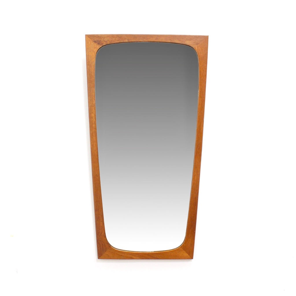 MID CENTURY DANISH WALL MIRROR IN TEAK