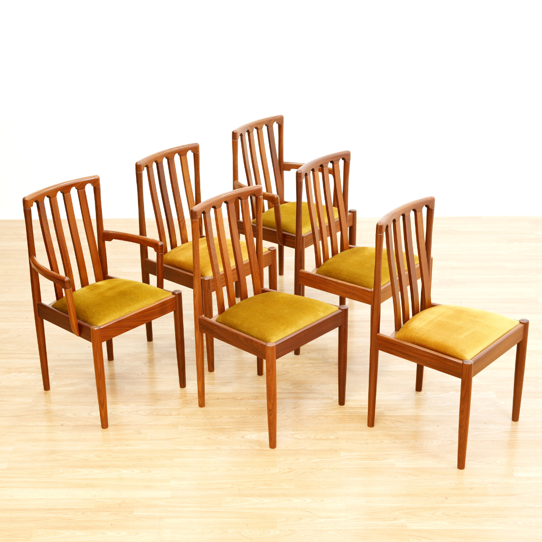 Reserved MID CENTURY DINING TABLE & CHAIR SET BY MEREDEW FURNITURE