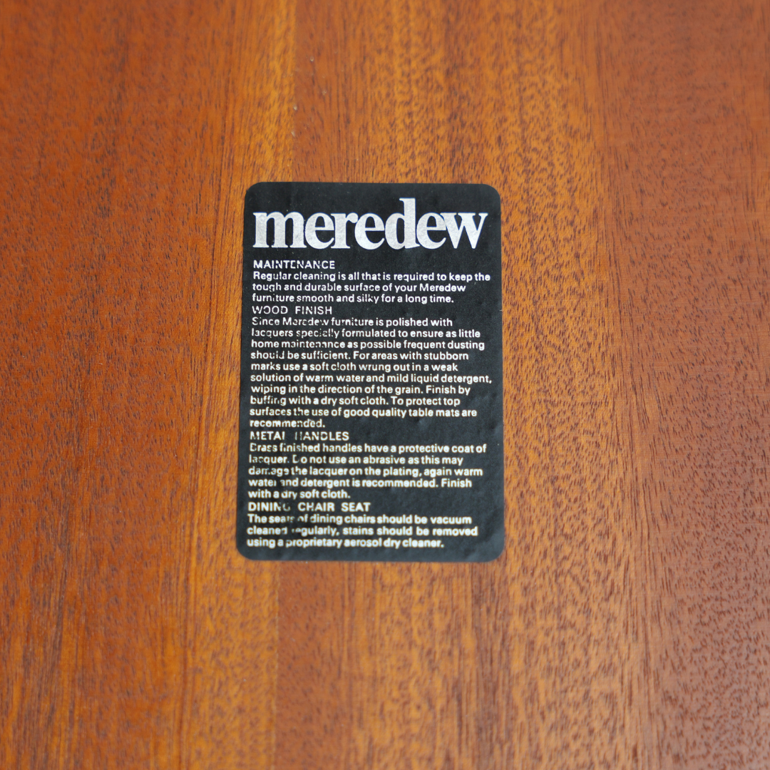 Reserved MID CENTURY DINING TABLE & CHAIR SET BY MEREDEW FURNITURE