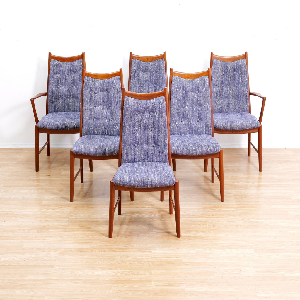 Set of Six Mid Century Dining Chairs by McIntosh Furniture