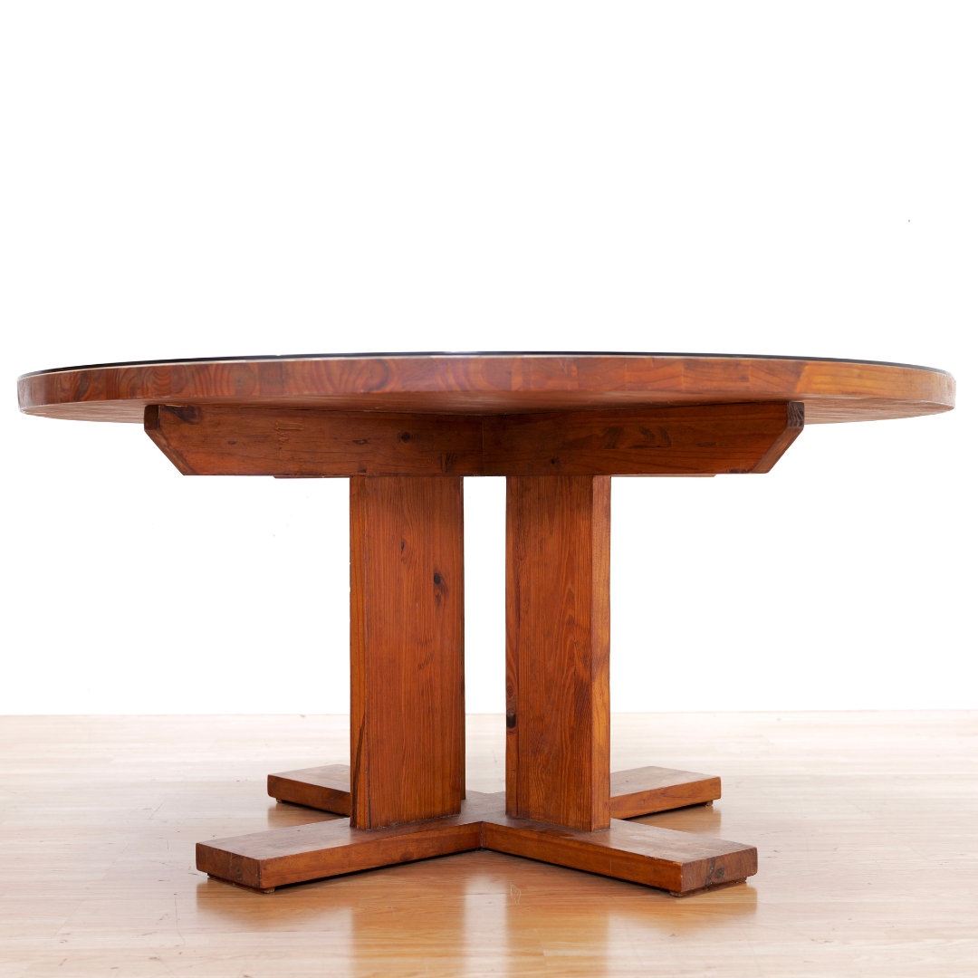 1970S HAND CARVED BRUTALIST DINING SET BY AQUARIUS ENTERPRISES AFRICA