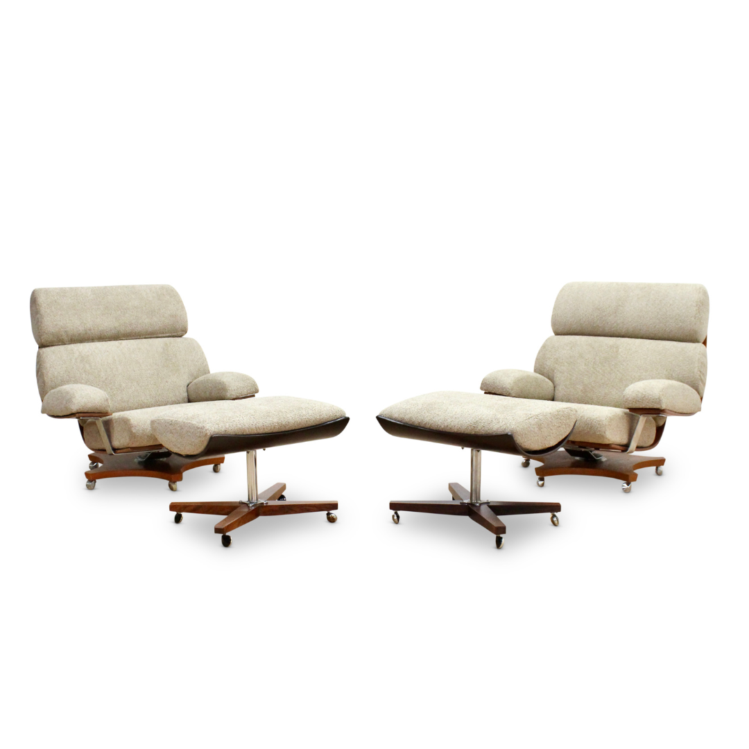 PAIR OF MID CENTURY HOUSEMASTER LOUNGE CHAIRS BY G PLAN