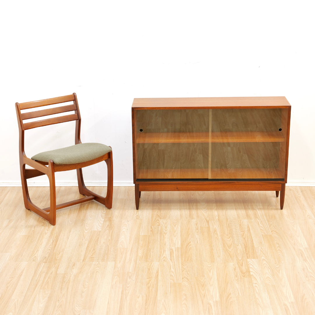 MID CENTURY CHINA CABINET BOOKCASE BY GREAVES & THOMAS