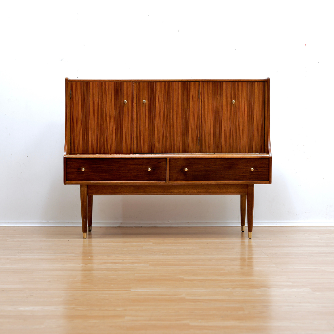 MID CENTURY BUFFET CREDENZA BY UNIFLEX FURNITURE