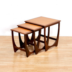 MID CENTURY ASTRO NESTING TABLES BY VB WILKINS FOR G PLAN