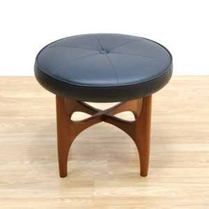 MID CENTURY VANITY STOOL BY G PLAN IN BLACK