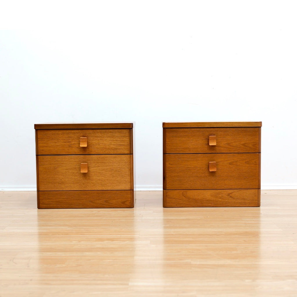 PAIR OF MID CENTURY NIGHTSTANDS BY STAG FURNITURE