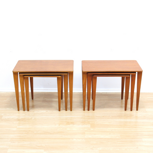 PAIR OF MID CENTURY NESTING SIDE TABLES BY GORDON RUSSELL