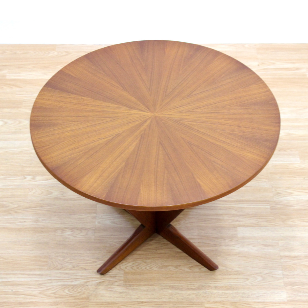 1960S TEAK STARBURST COFFEE/SIDE TABLE BY SOREN GEORG JENSEN FOR KUBUS