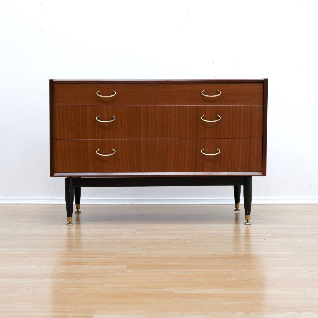 Mid Century Nightstand Dresser by Nathan Furniture