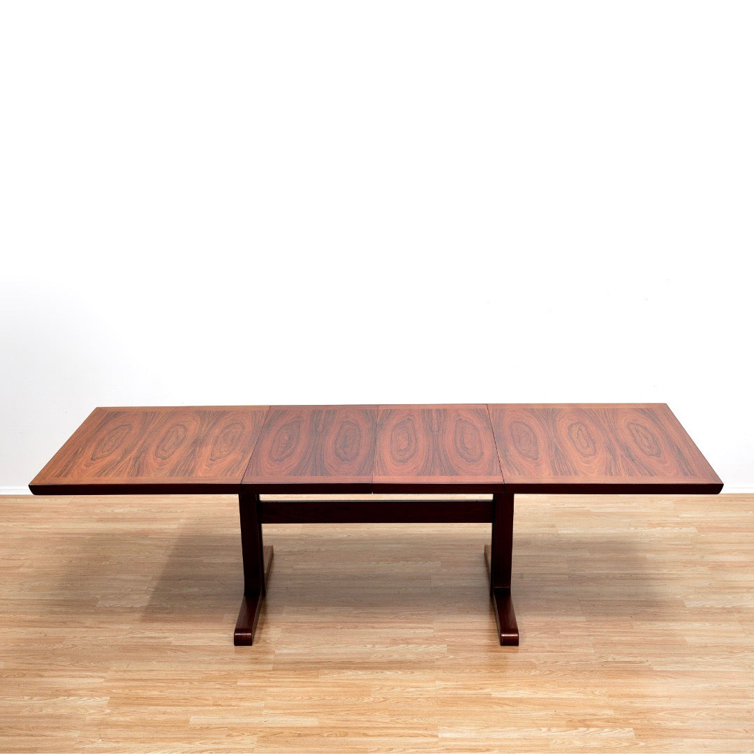 LARGE DANISH MODERN ROSEWOOD DINING TABLE BY SKOVBY MØBELFABRIK OF DENMARK