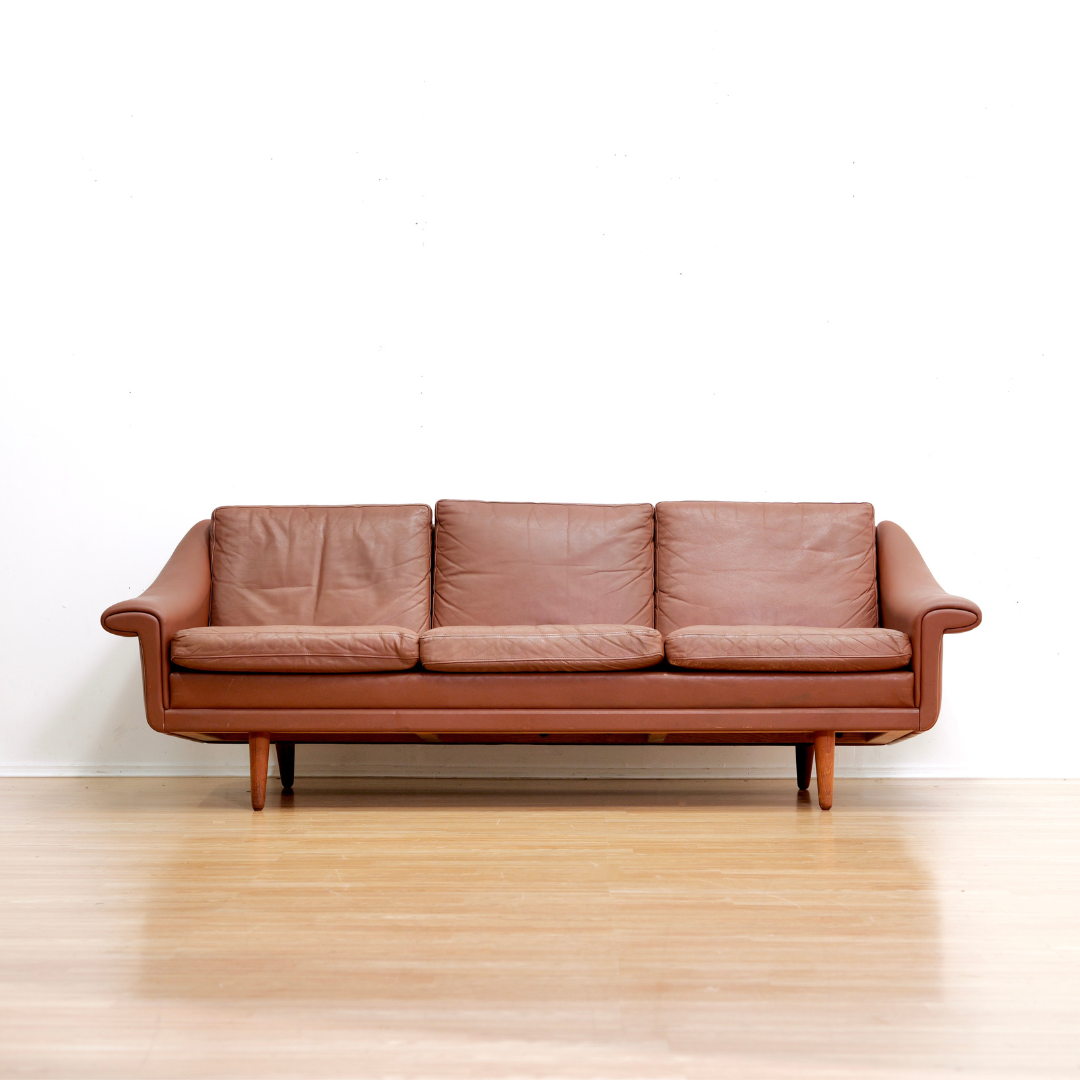 DANISH LEATHER MATADOR SOFA BY AAGE CHRISTIANSEN FOR ERHARDSEN & ANDERSEN