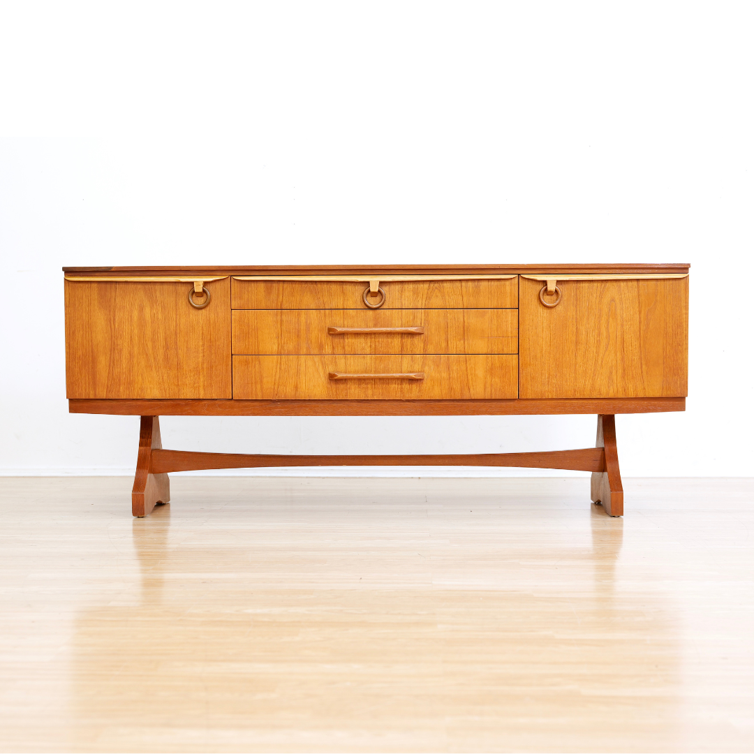 Mid Century Teak Credenza by Beautility