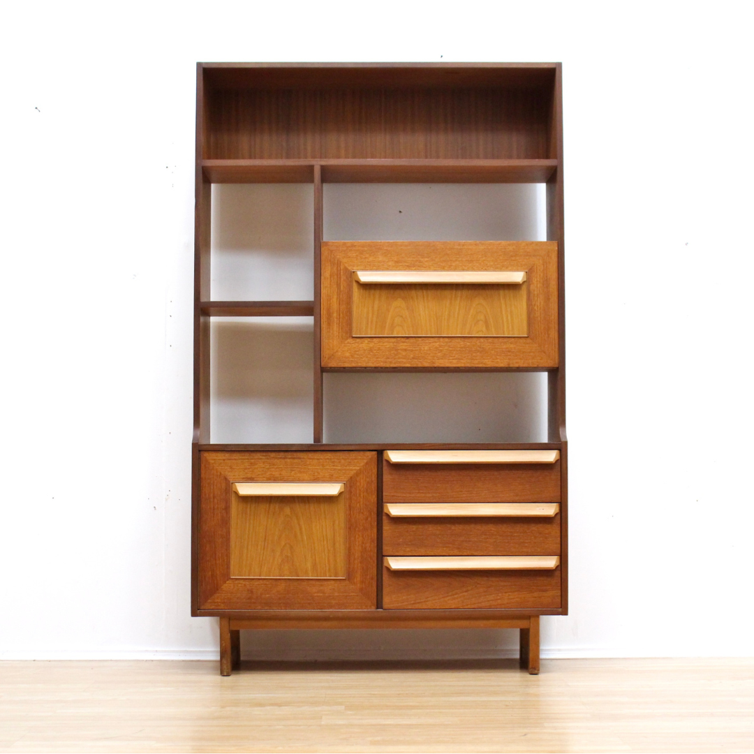 MID CENTURY BOOKCASE ROOM DIVIDER BY STONEHILL FURNITURE