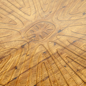 1970S HAND CARVED BRUTALIST DINING SET BY AQUARIUS ENTERPRISES AFRICA