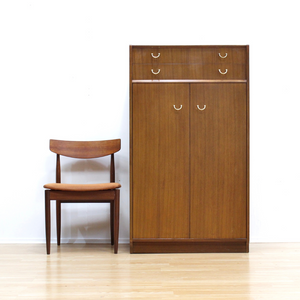 MID CENTURY ARMOIRE COAT CLOSET ARMOIRE BY E GOMME