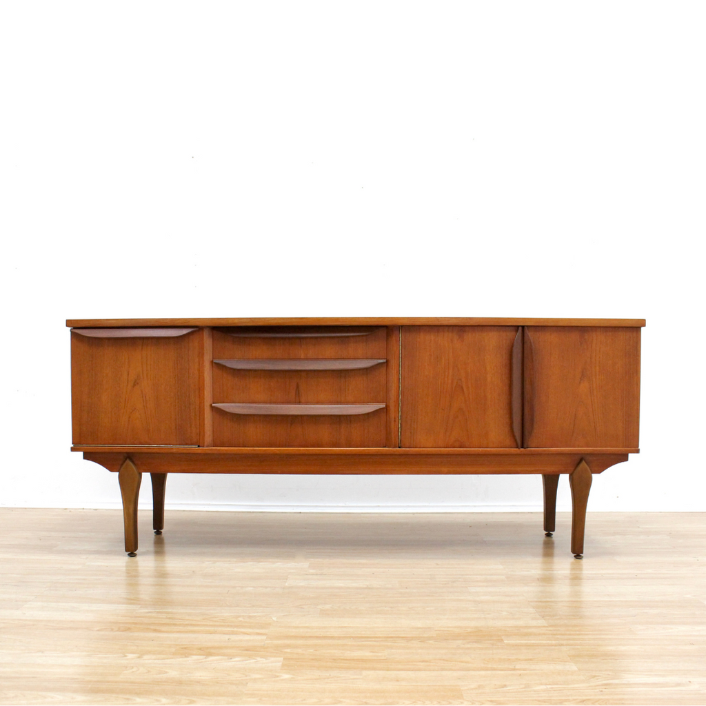 MID CENTURY TEAK CREDENZA BY JENTIQUE FURNITURE