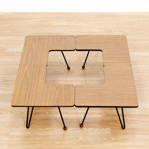 SET OF FOUR VINTAGE MODULAR SIDE TABLES