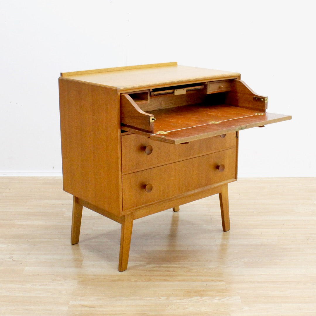Mid Century Oak Vanity Dresser by Meredew
