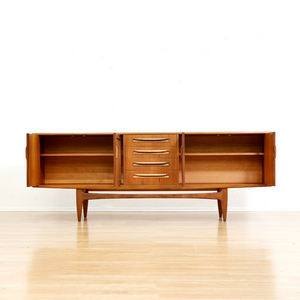 LONG TEAK  MID CENTURY CREDENZA BY VB WILKINS FOR G PLAN