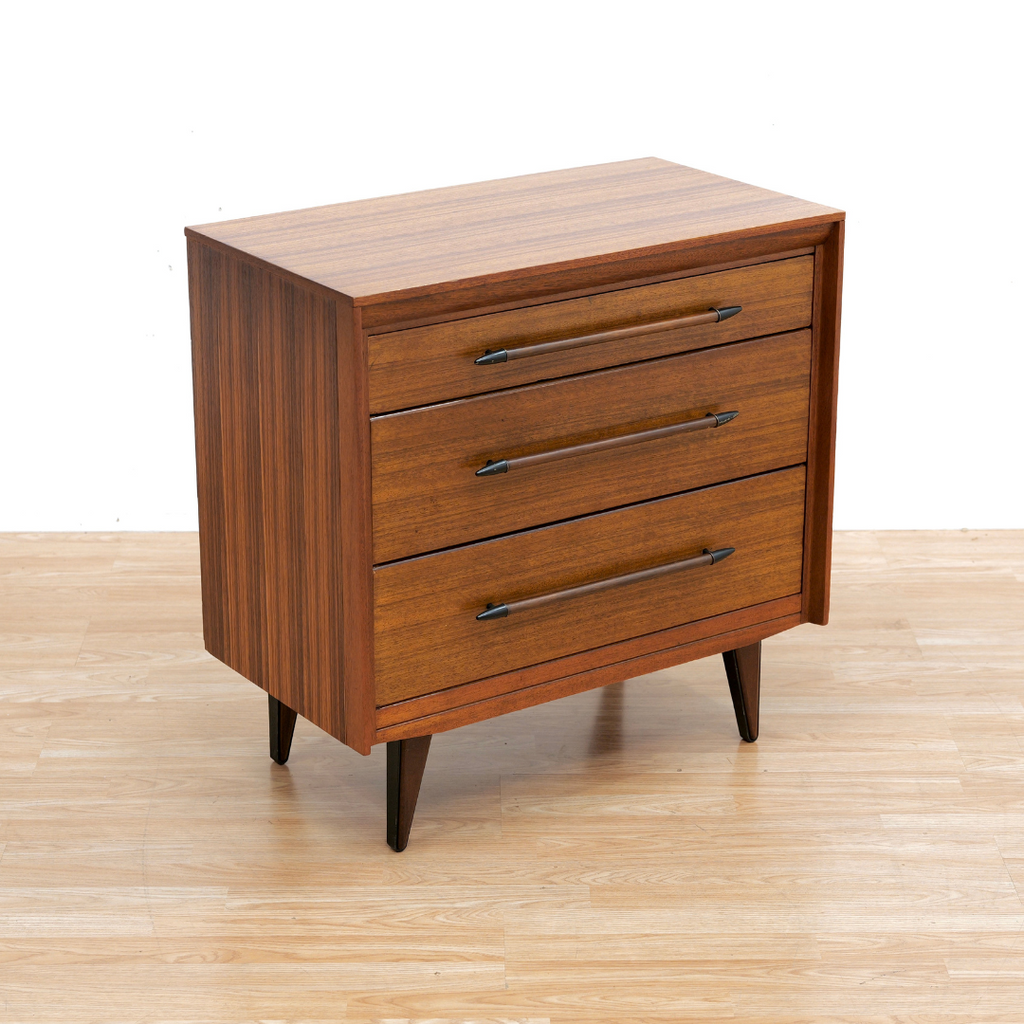 Small Mid Century Dresser Nightstand by Lebus Furniture