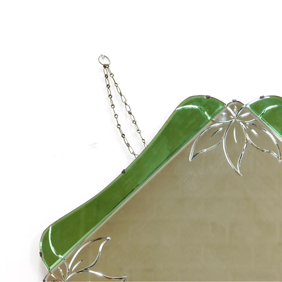 1930s English Art Deco Wall Mirror