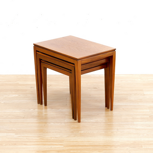 SET OF 1960S DANISH MODERN NESTING TABLES