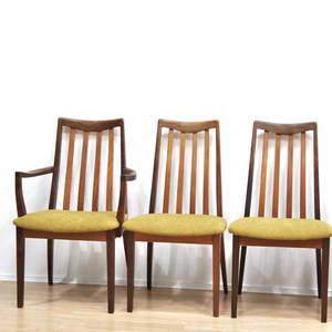 MID CENTURY DINING CHAIRS BY G PLAN SET OF SIX