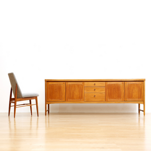 MID CENTURY TEAK CREDENZA BY NATHAN FURNITURE