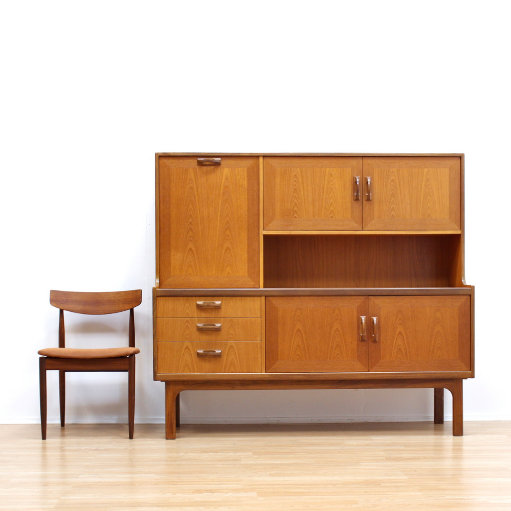 MID CENTURY TEAK CREDENZA BUFFET BY G PLAN