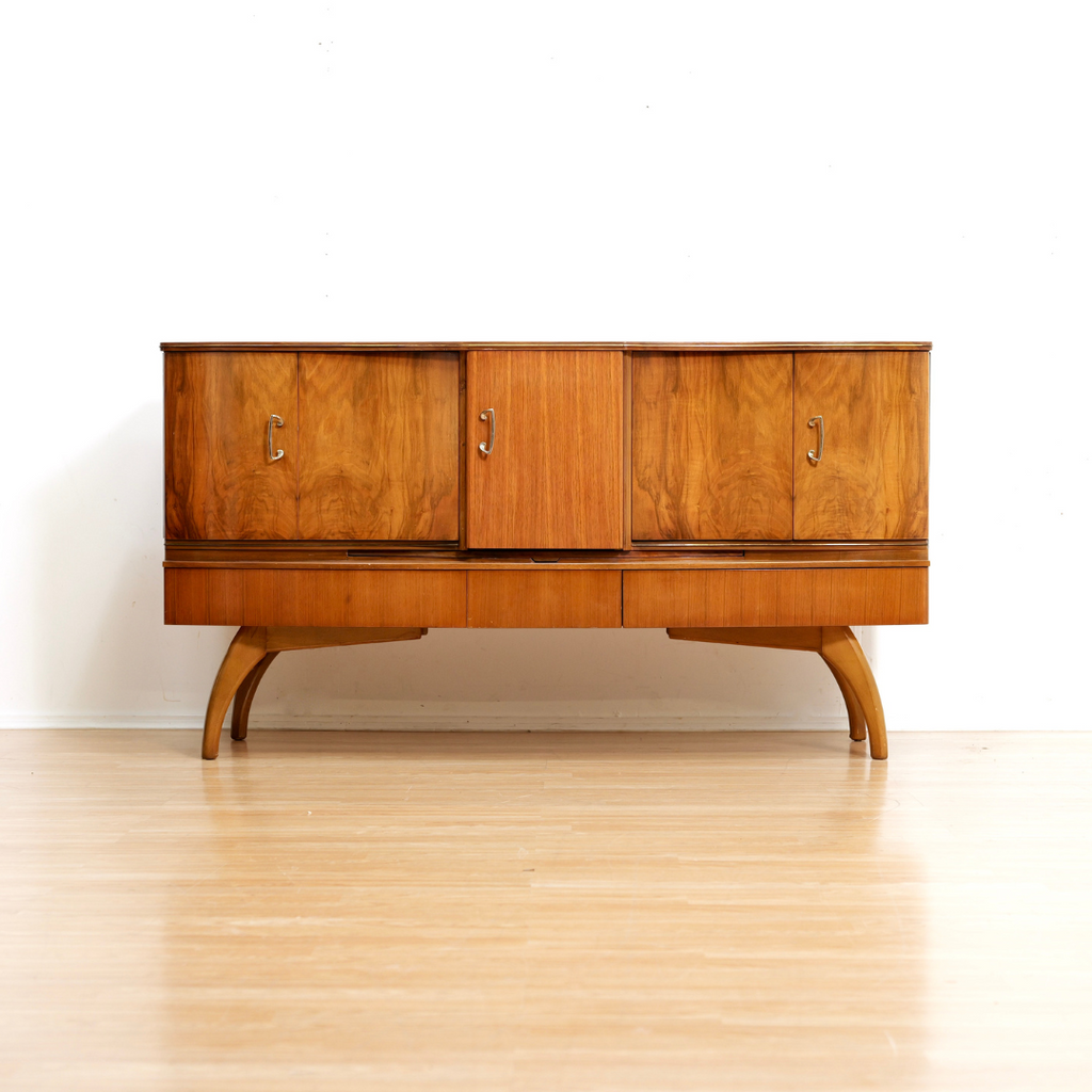 MID CENTURY LIQUOR CABINET CREDENZA BY BEAUTILITY FURNITURE
