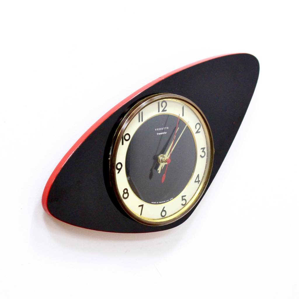 Reserved MID CENTURY FRENCH WALL CLOCK BY VEDETTE