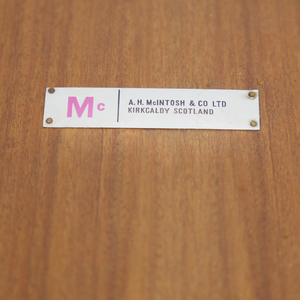 MID CENTURY ROUND TEAK EXTENDING DINING TABLE BY TOM ROBERTSON FOR MCINTOSH OF KIRKCALDY