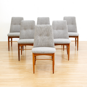SET OF SIX MID CENTURY DINING CHAIRS BY PETER HAYWARD FOR VANSON FURNITURE