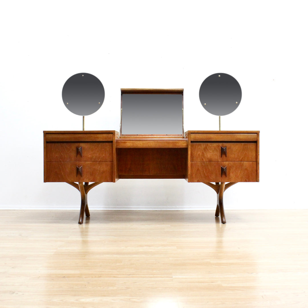 Mid Century Teak Vanity by Elliots of Newbury