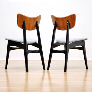 1950S DINING TABLE & BUTTERFLY CHAIRS BY BEAUTILITY FURNITURE