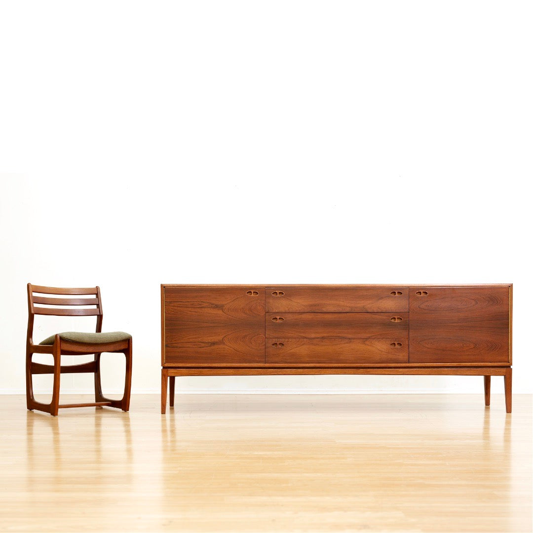 MID CENTURY ROSEWOOD CREDENZA BY ROBERT HERITAGE FOR ARCHIE SHINE