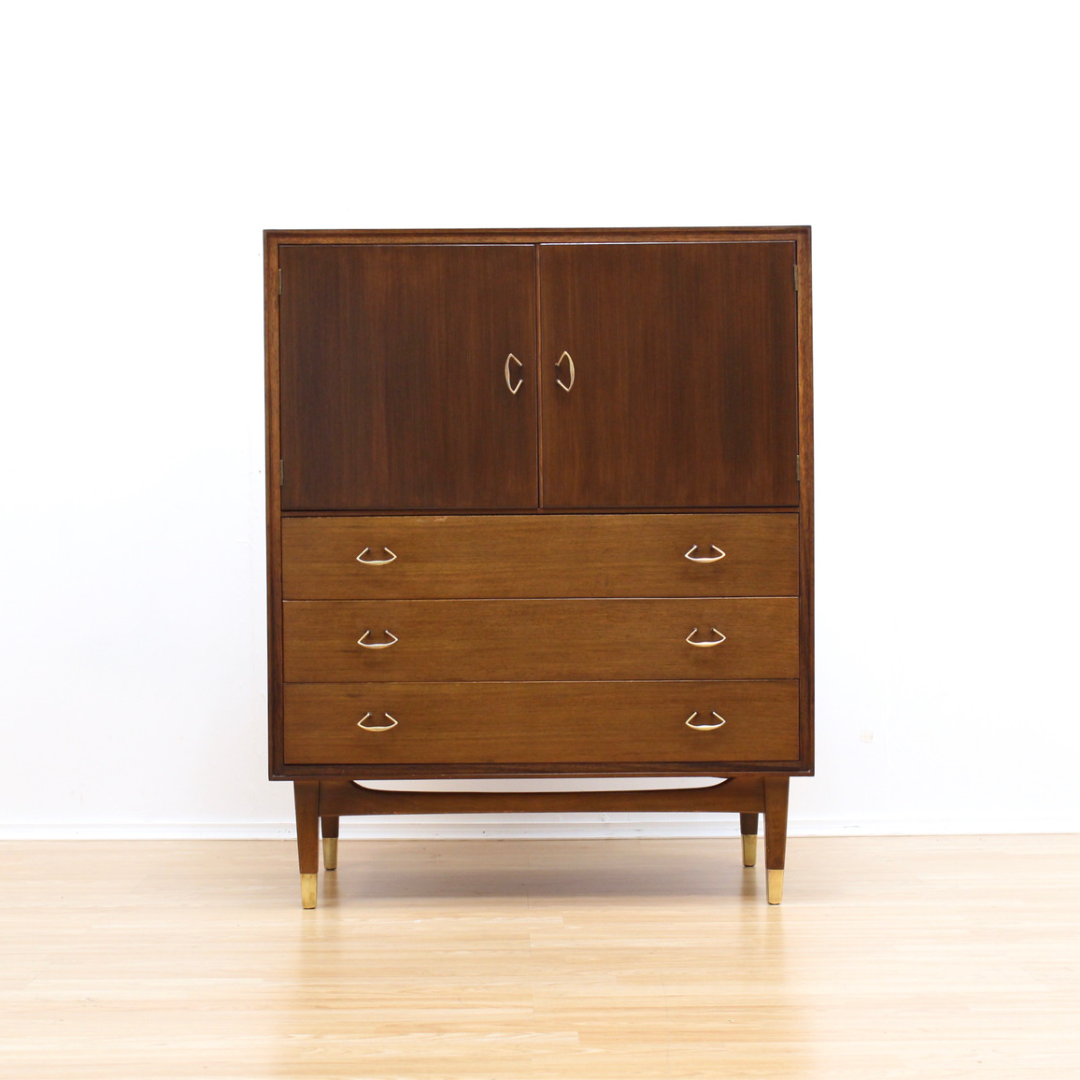 MID CENTURY DRESSER CABINET BY WRIGHTON FURNITURE