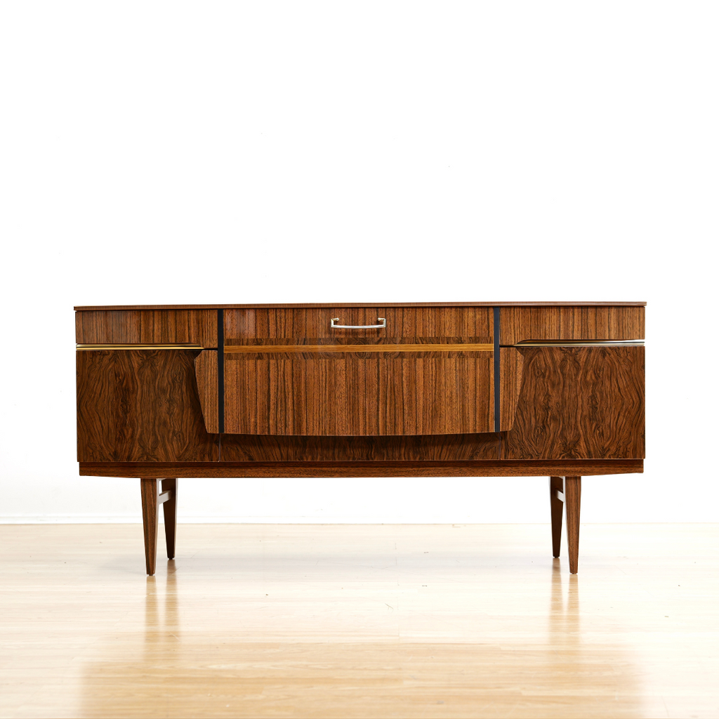 MID CENTURY MELAMINE BAR CREDENZA BY BEAUTILITY