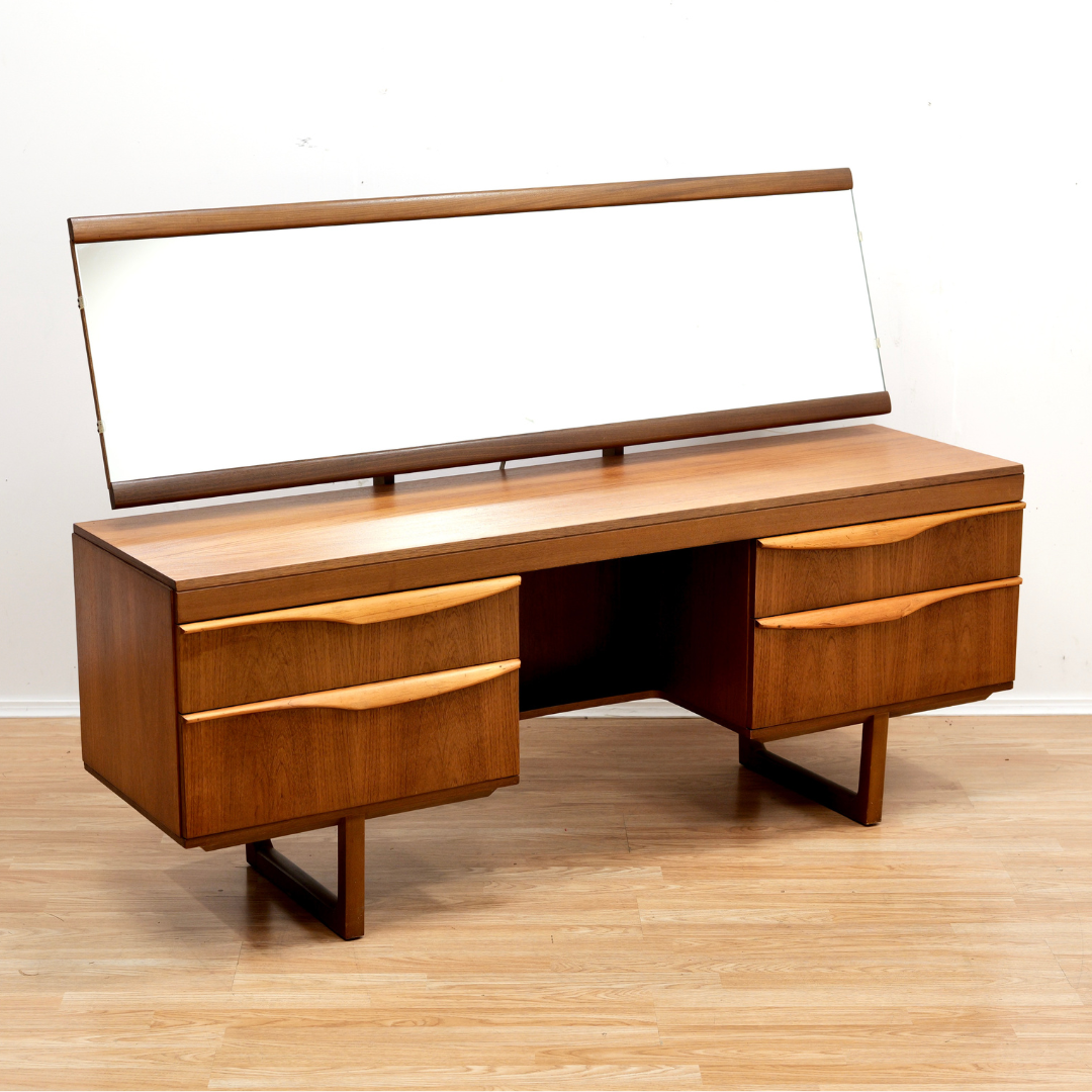 MID CENTURY TEAK VANITY BY AUSTINSUITE FURNITURE