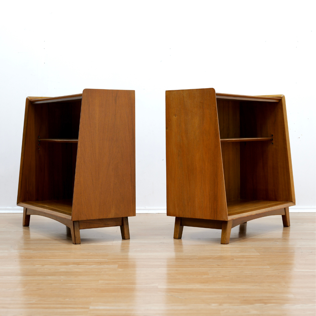 PAIR OF SMALL MID CENTURY BOOKCASES