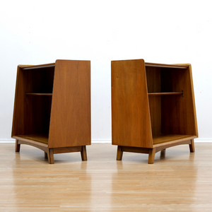 PAIR OF SMALL MID CENTURY BOOKCASES
