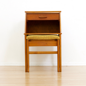 MID CENTURY PULL OUT ENTRYWAY BENCH SIDE TABLE BY CHIPPY HEATH
