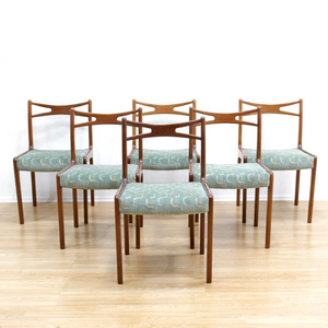 SET OF SIX MID CENTURY DINING CHAIRS BY NATHAN FURNITURE