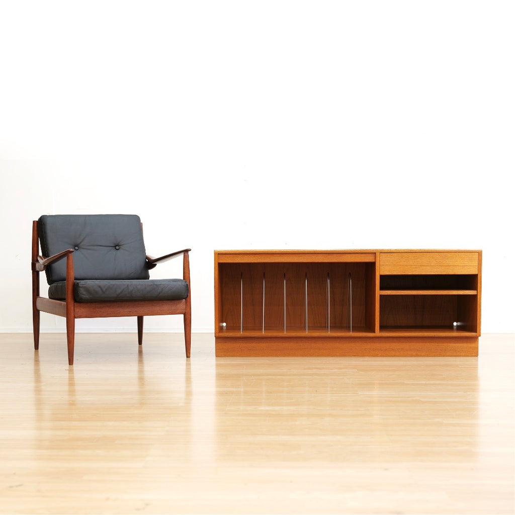 Mid Century Teak Vinyl Record Storage HIFI Media Unit by G Plan