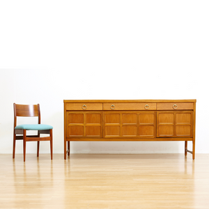 MID CENTURY TEAK CREDENZA BY NATHAN FURNITURE